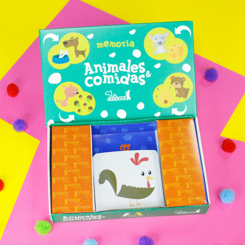 MEMORIA ANIMALES Y COMIDAS 28 PCS.