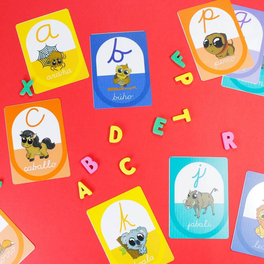 ABECEDARIO MEGA TARJETAS 28 PCS.