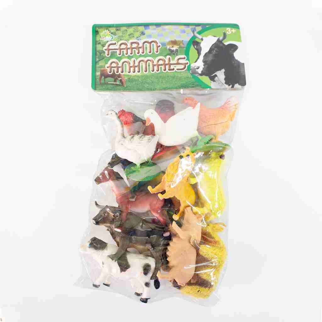 BOLSA ANIMALES GRANJA 12 PCS.