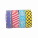 CINTA ADHESIVA COLOR DECORADA SET 10PCS 1.5X10MTS