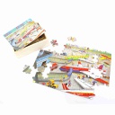 ROMPECABEZA AVIONES 84 PCS. MADERA