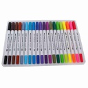 ROTULADORES DOBLE PUNTA 120 COLORES
