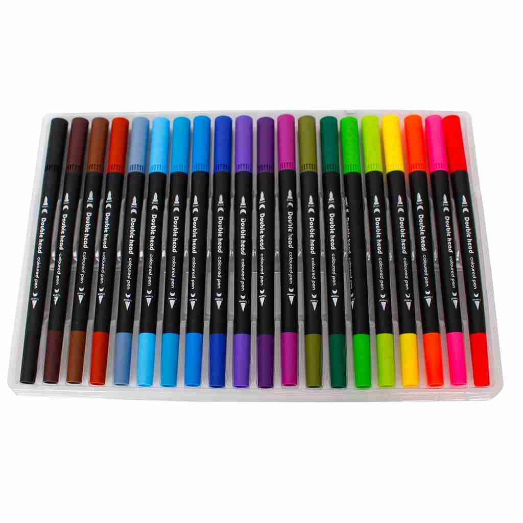 ROTULADORES DOBLE PUNTA 60 COLORES