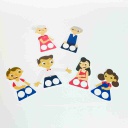 SET TITERES DE DEDO FAMILIA PVC