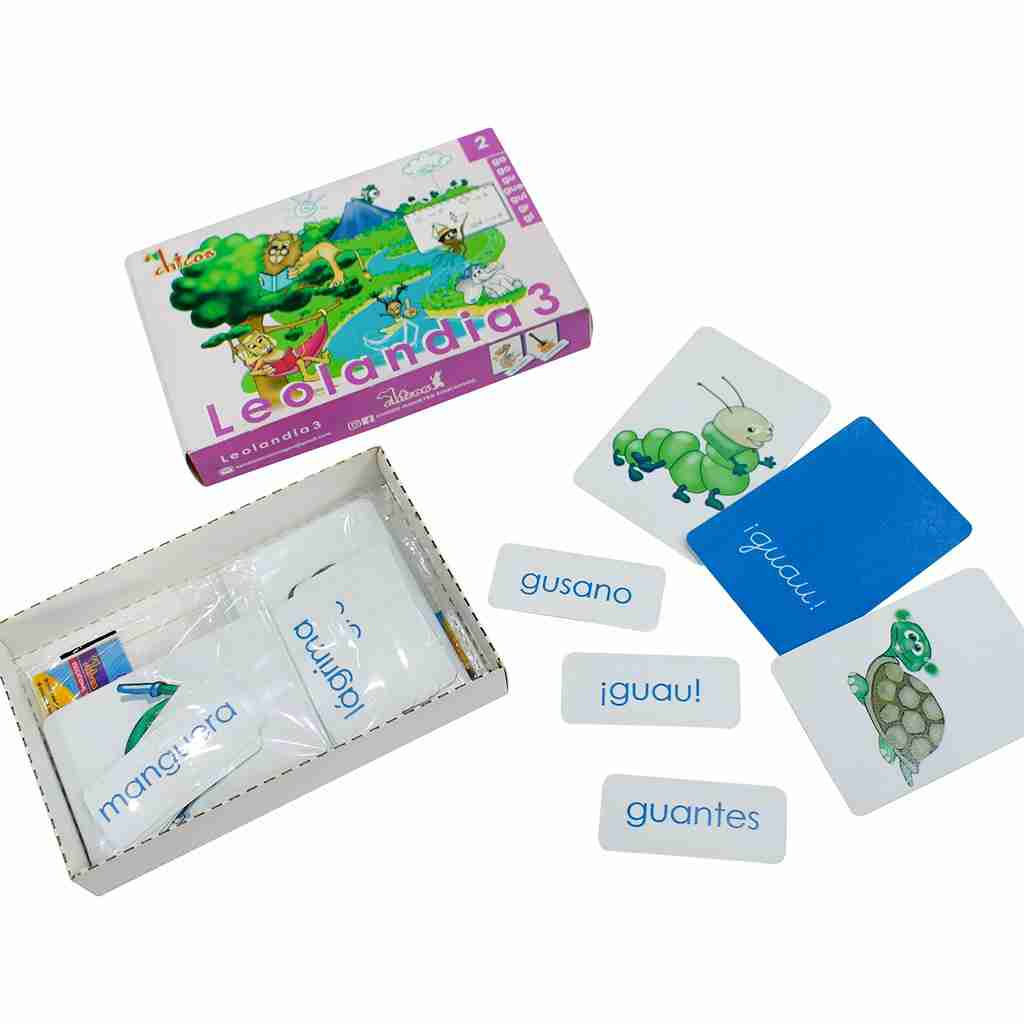 TARJETAS LEOLANDIA 3 (CAJA 2 GA-GO-GU-GUE-GUI-GR-GL)