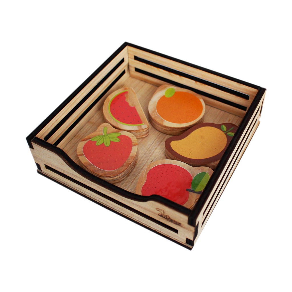 SET REPLICA ALIMENTOS MADERA