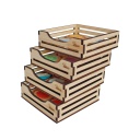 SET REPLICA ALIMENTOS MADERA