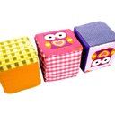 JUEGO DE 3 CUBOS SENSORIALES TELA