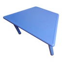 MESA TRAPEZOIDAL AZUL H=48