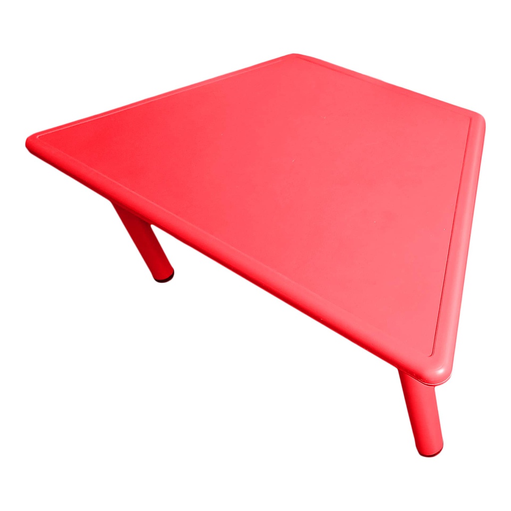 MESA TRAPEZOIDAL ROJA H=48