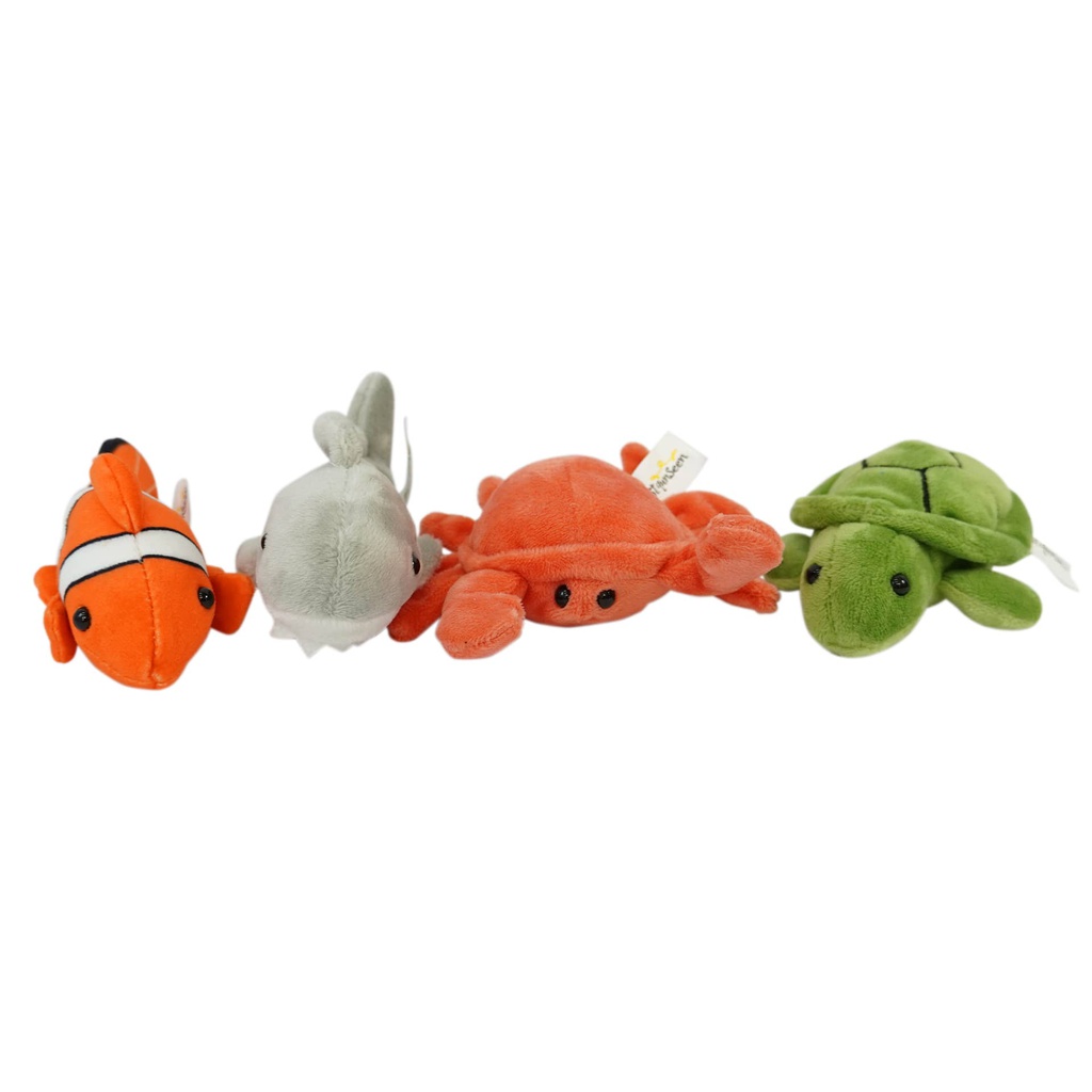 TITERES DE DEDO ANIMALES MARINOS 6 MOTIVOS