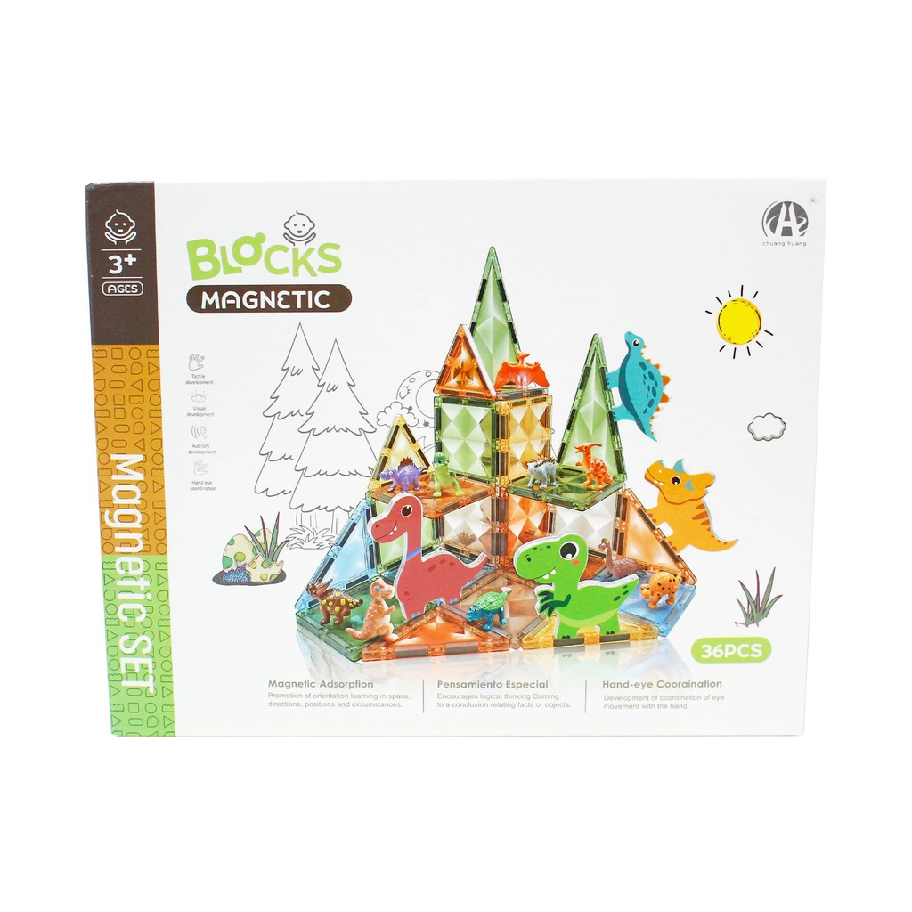 BLOQUES MAGNETICOS DINOS