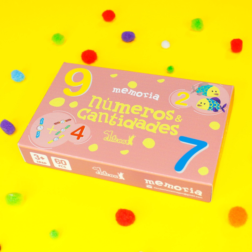 MEMORIA NUMEROS Y CANTIDADES 60 PCS