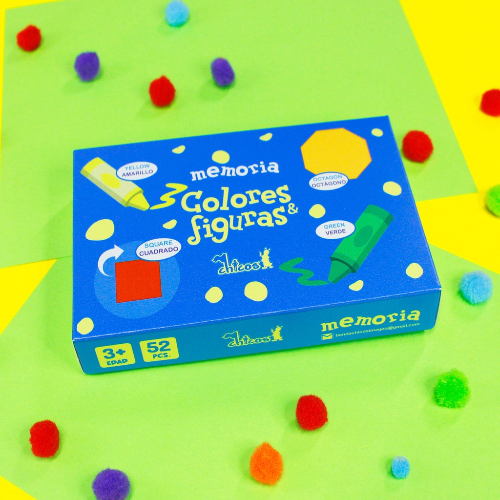 MEMORIA COLORES Y FIGURAS 52 PCS
