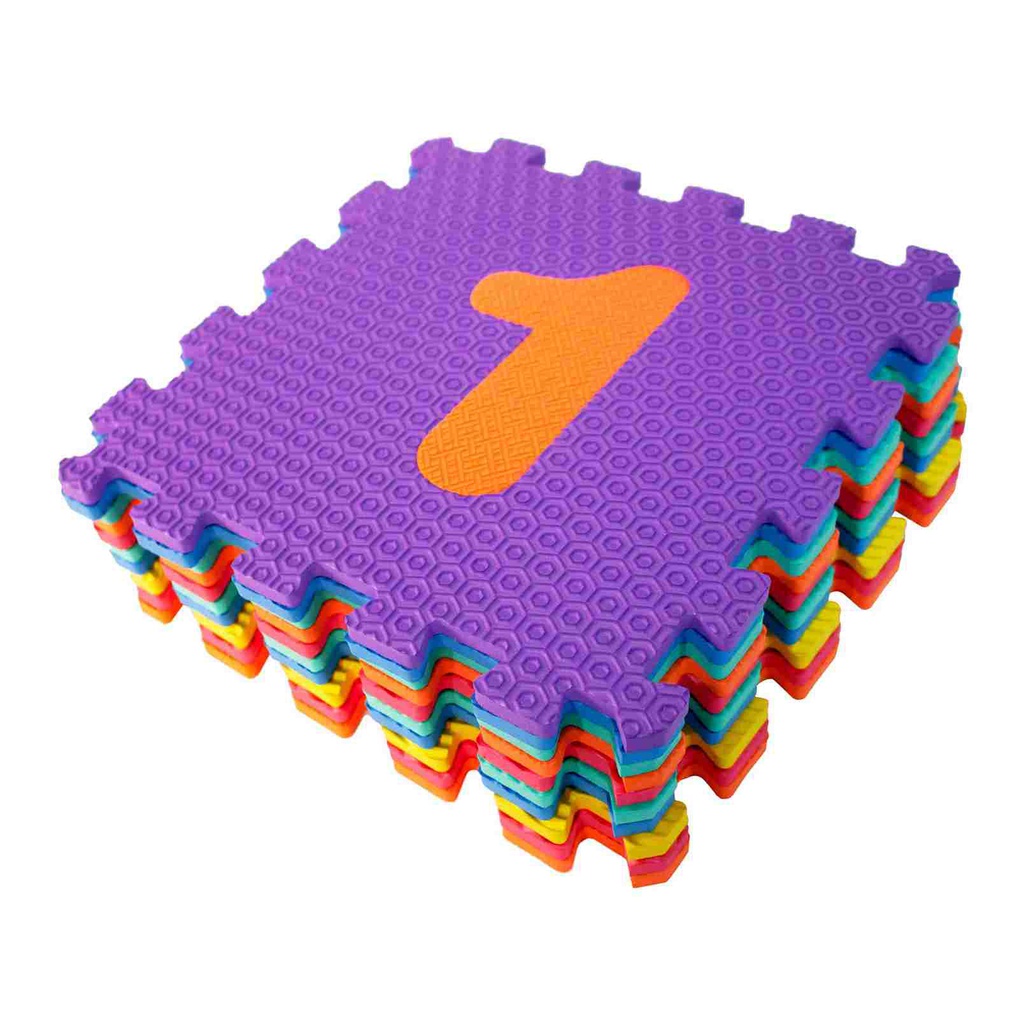 ALFOMBRA CON TEXTURA NUMEROS 10 PCS