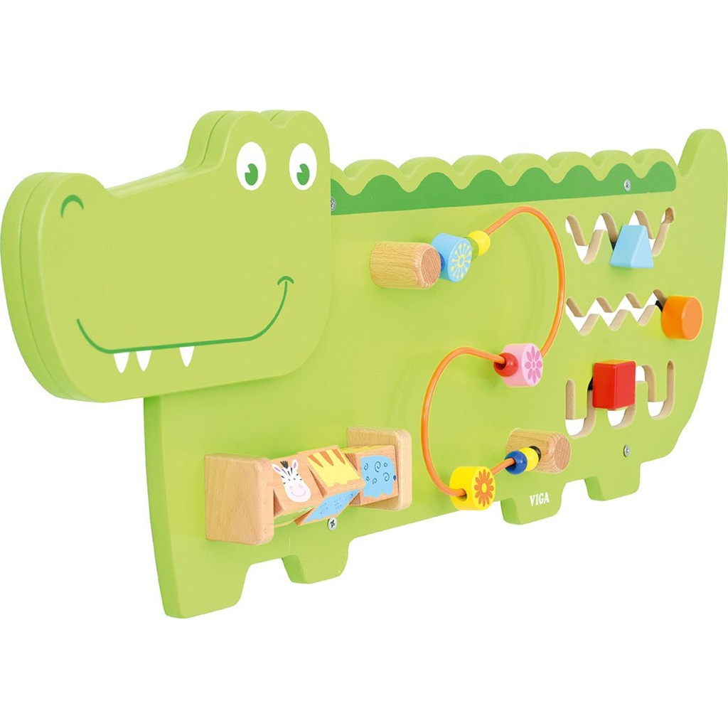 JUEGO DE PARED MULTIACTIVIDADES- COCODRILO