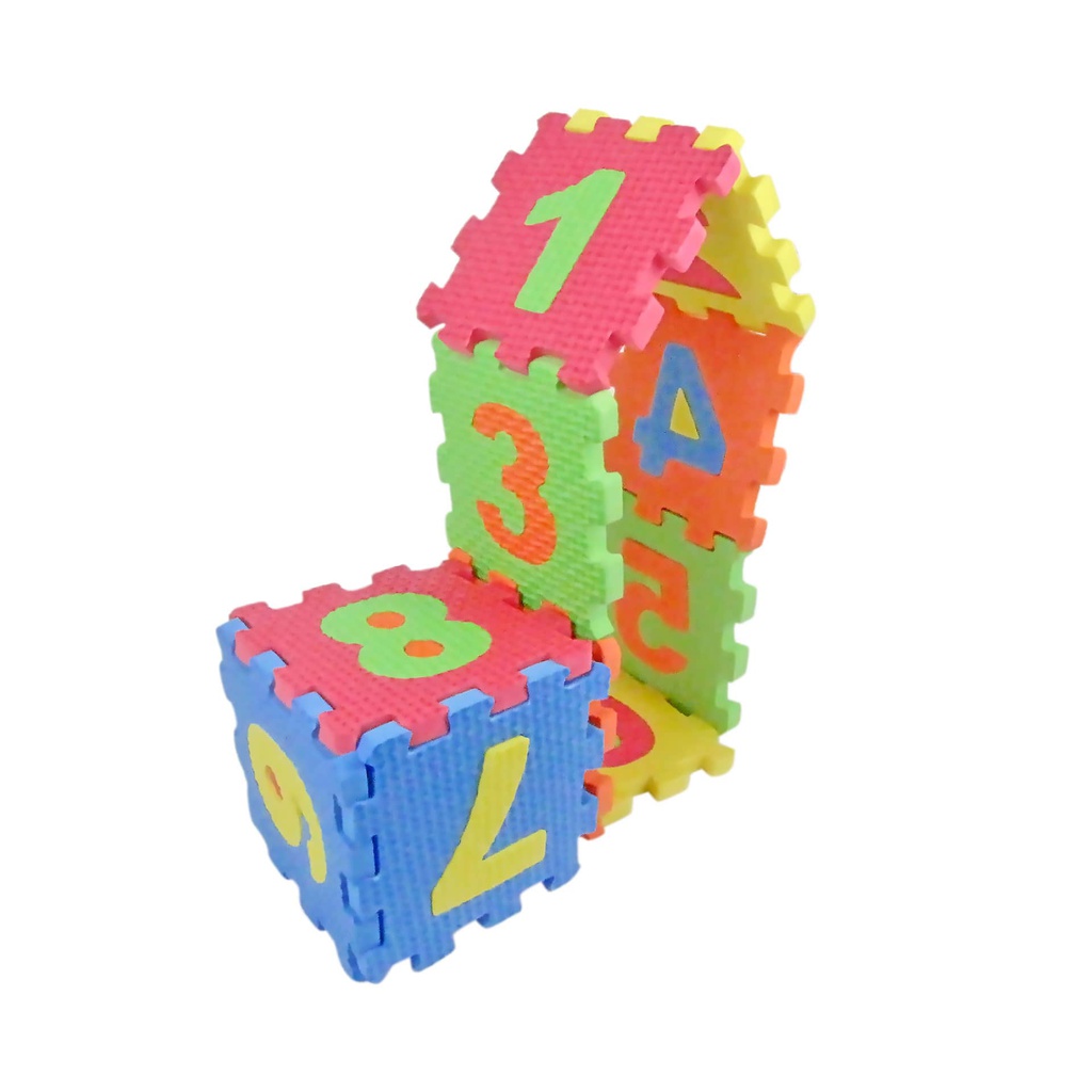 CUBOS DE NUMEROS FOAMMY 10 PCS