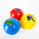 PELOTA LISA SONIDO 7 CM 3 PCS/RED