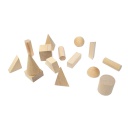 CUERPOS GEOMETRICOS MADERA 15 PCS.