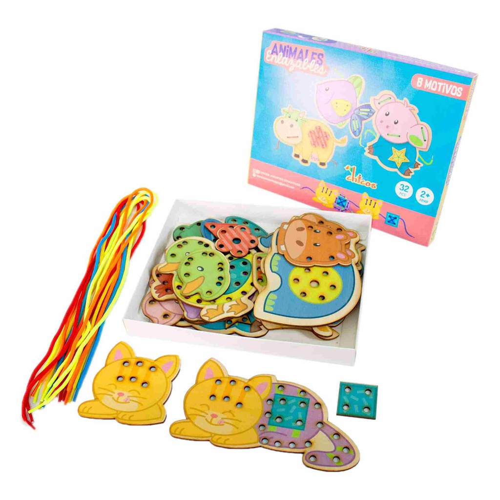 ANIMALES ENLAZABLES 8 MOTIVOS