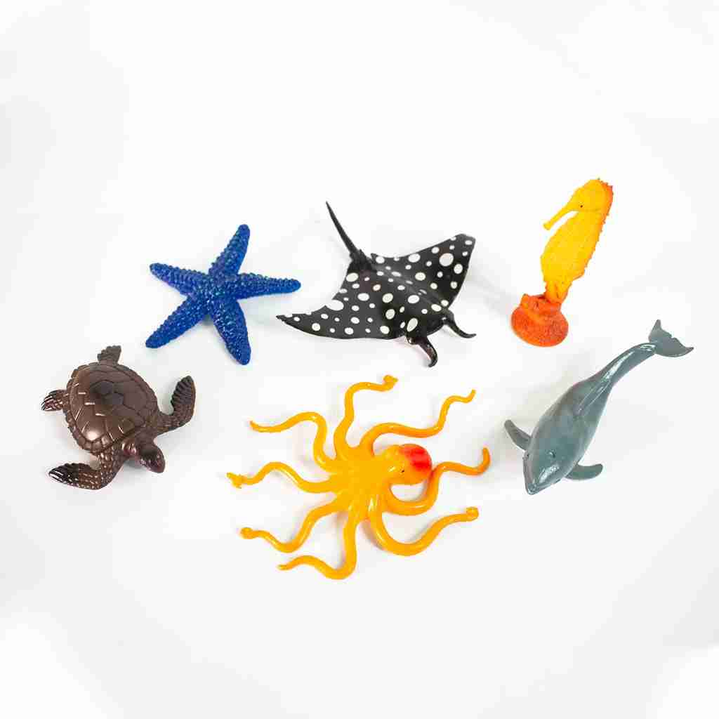 BOLSA ANIMALES MARINOS 6 PCS