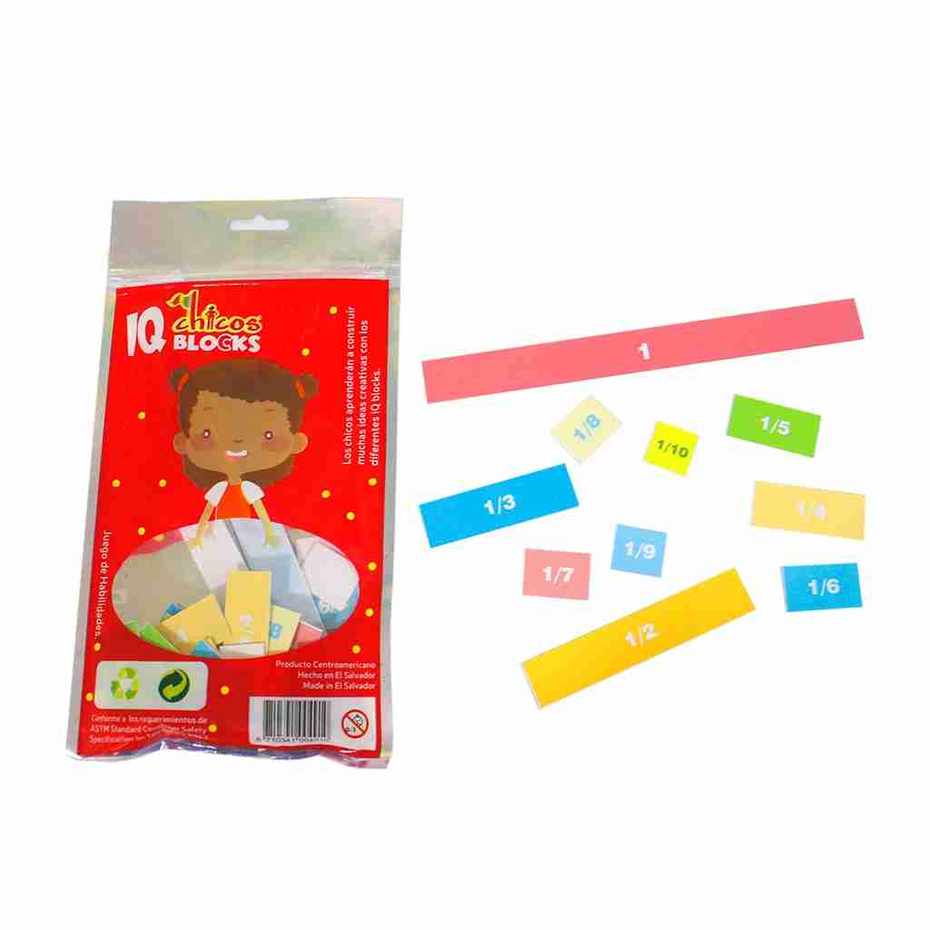 JUEGO DE FRACCIONES 55 PCS.