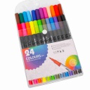 ROTULADORES DOBLE PUNTA 24 COLORES