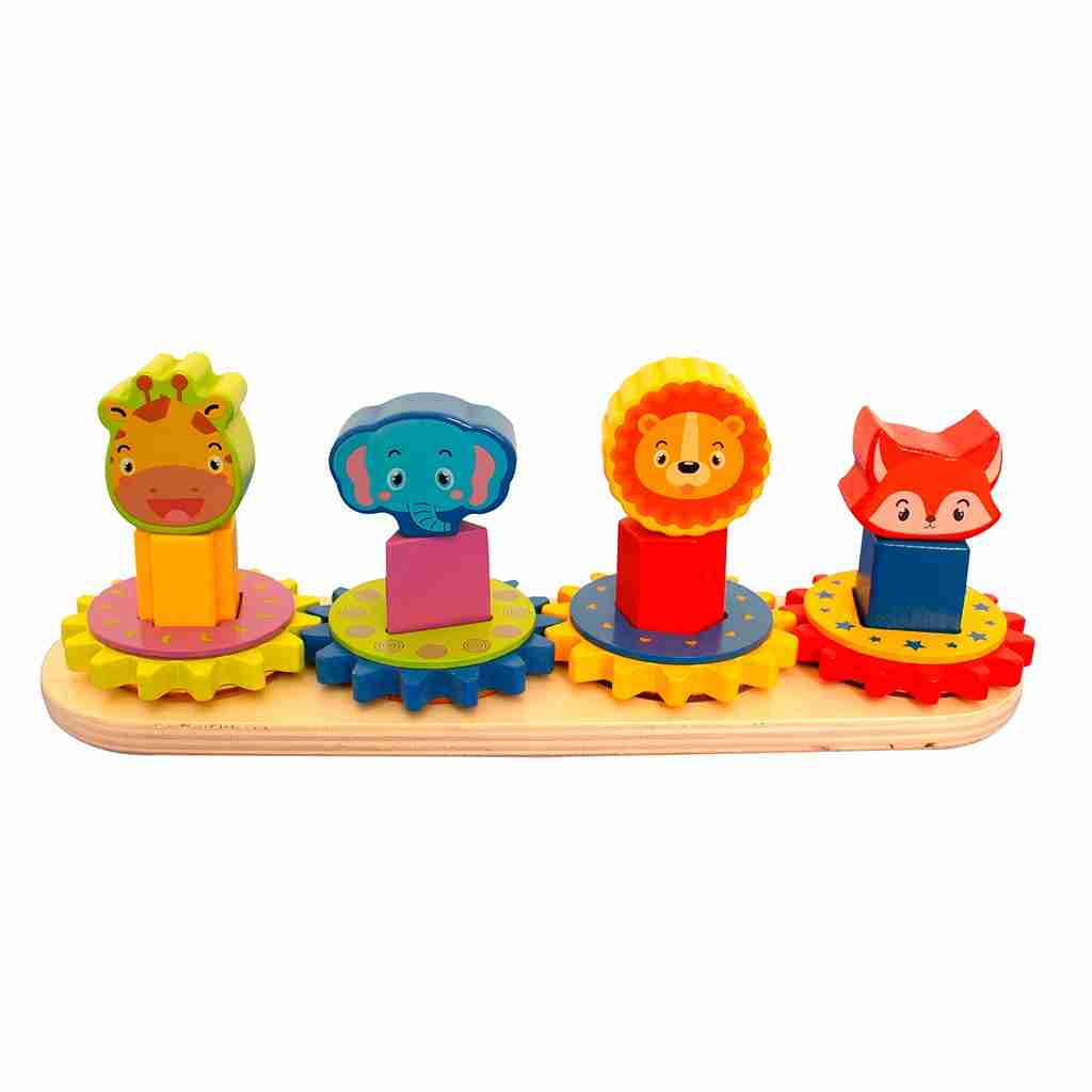 ENGRANAJE ANIMALES FIGURAS GEOMETRICAS