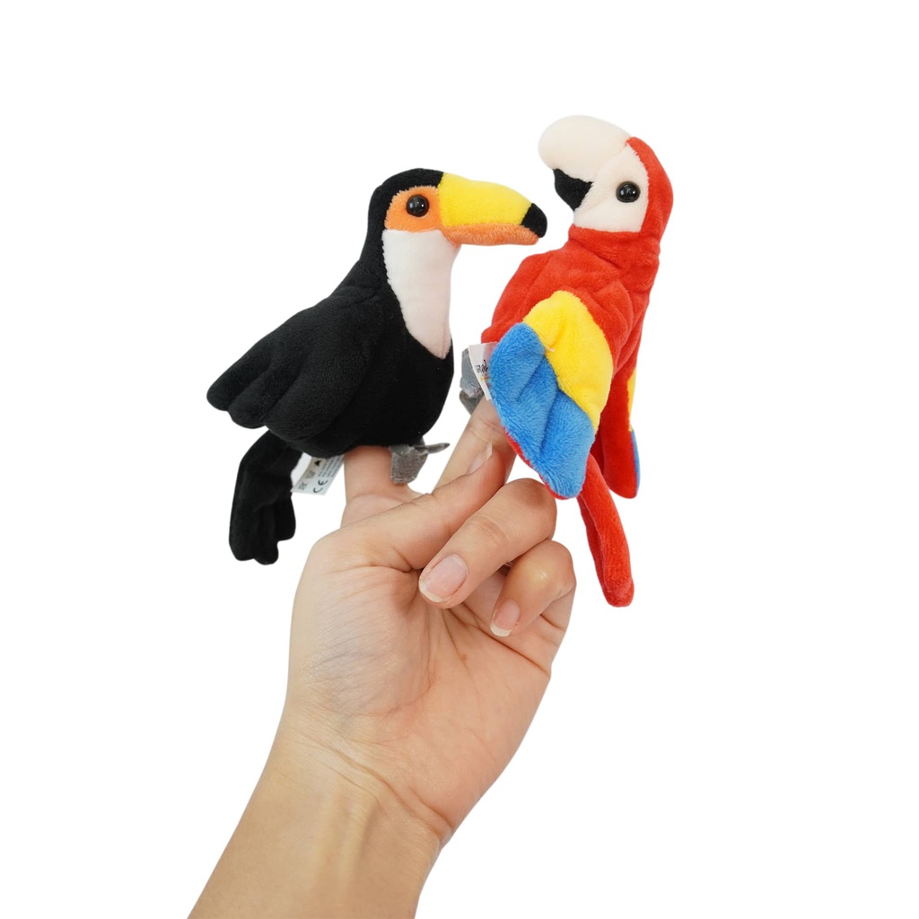 TITERES DE DEDO AVES 6 MOTIVOS