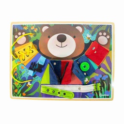 [ETM-PA-TE6690] TABLERO VESTIR MONTESSORI OSO