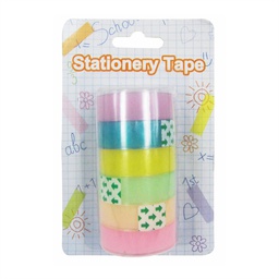 [JEA-ADE-BL006] CINTA ADHESIVA COLOR PASTEL 6PCS-BL