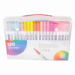 [JEA-ADE-2P120] ROTULADORES DOBLE PUNTA 120 COLORES