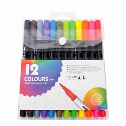 [JEA-AD-2P12] ROTULADORES DOBLE PUNTA 12 COLORES