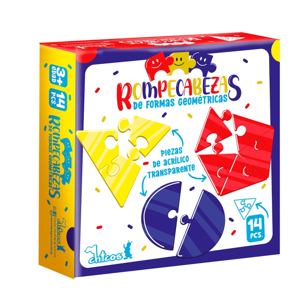 ROMPECABEZAS 4 FIGURAS GEOMETRICAS | Chicos, image size:1024x1024